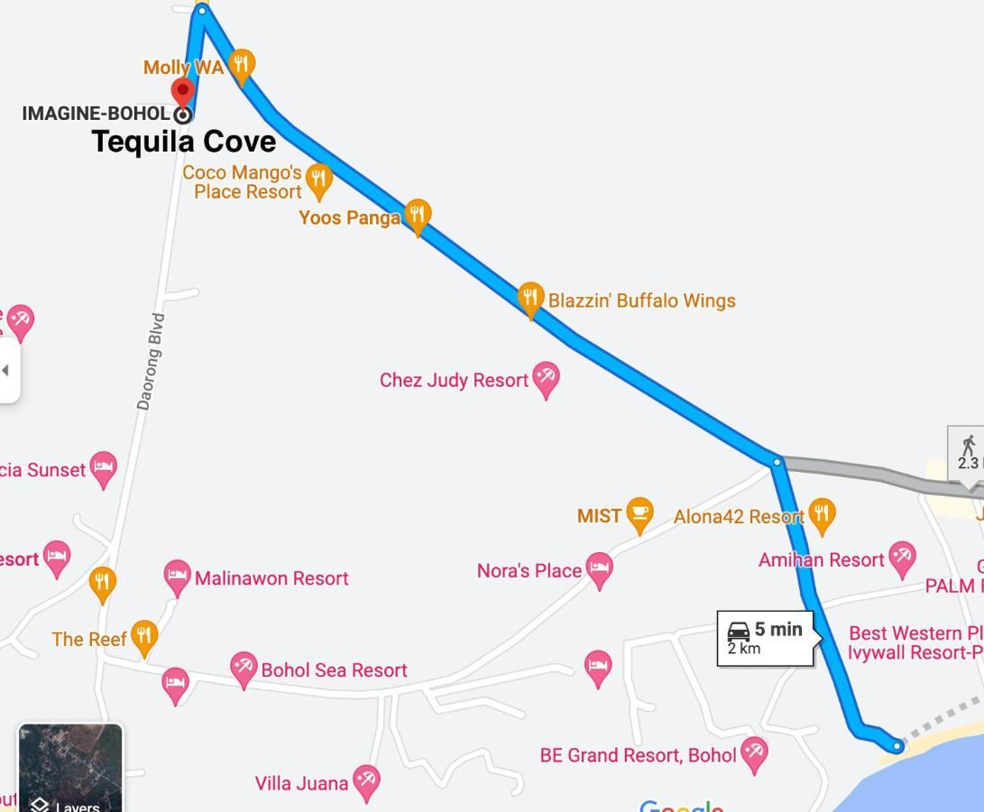 Tequila Cove Bed & Breakfast ปางเลา ภายนอก รูปภาพ